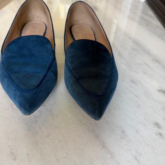 Sole Society Shoes - Gorgeous Sole Society Blue Suede Flats